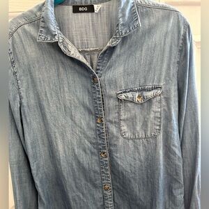 BDG Blue Denim Shirt Small